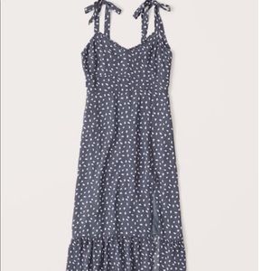 NWT Abercrombie Tie-Shoulder Midi Dress